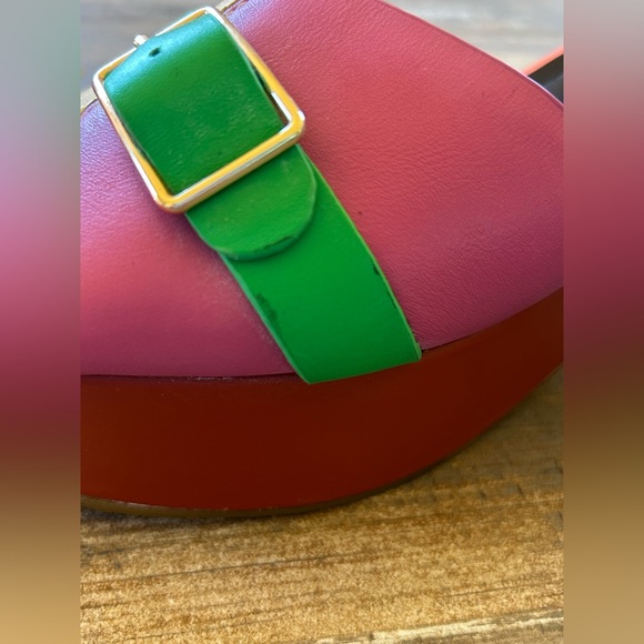 Charlotte Stone RAF Platform Sandals in Solimar US 10 Multi-Colored Leather - Picture 6 of 14